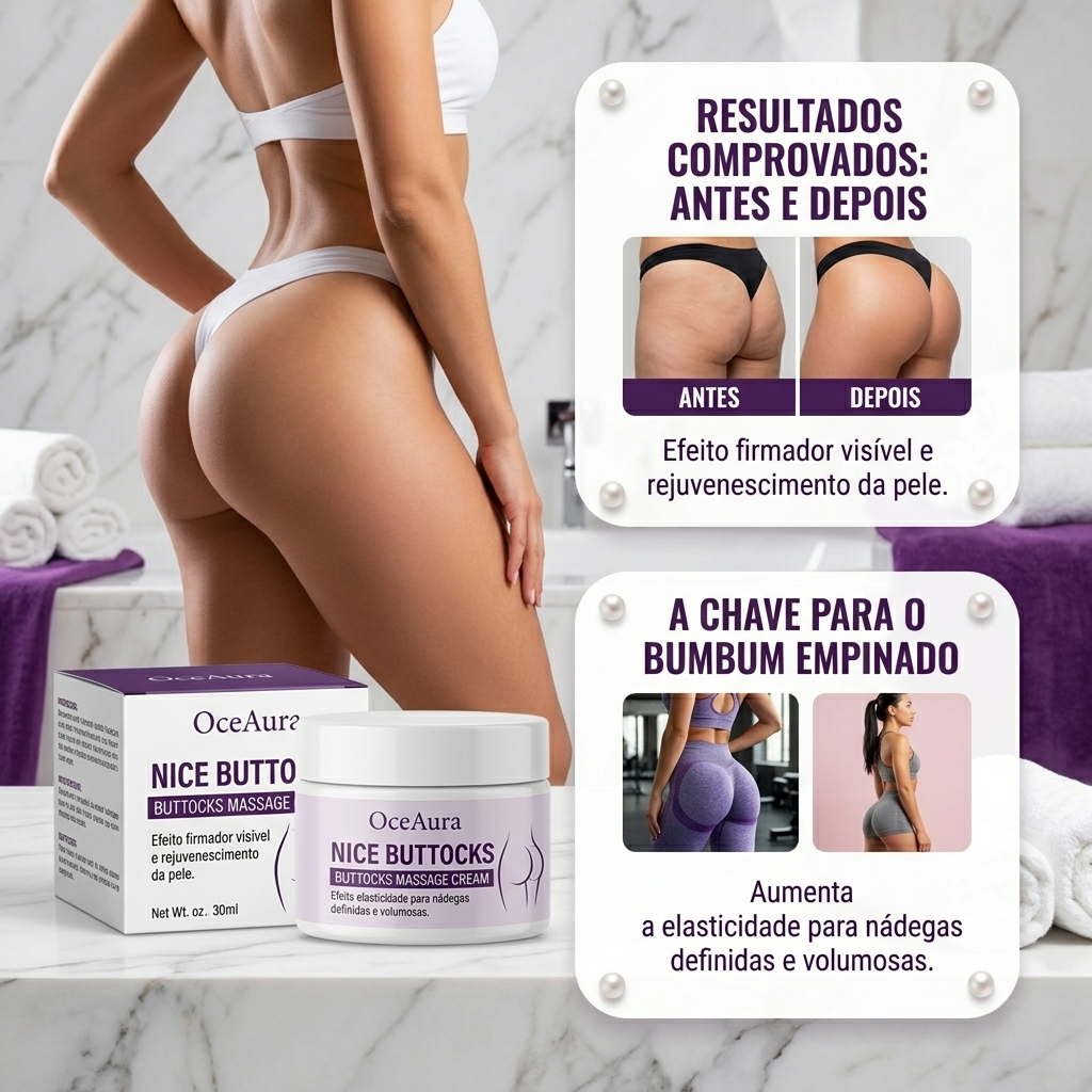 Creme Modelador Glúteos Lumora — Firmeza & Definição