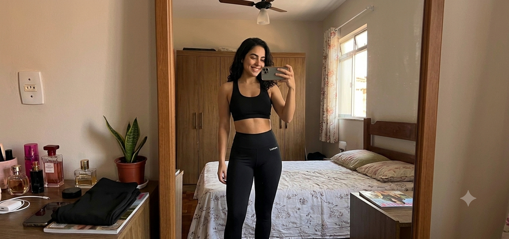 Kit 2 Leggings Cintura Alta — Modela, Sustenta e Não Marca