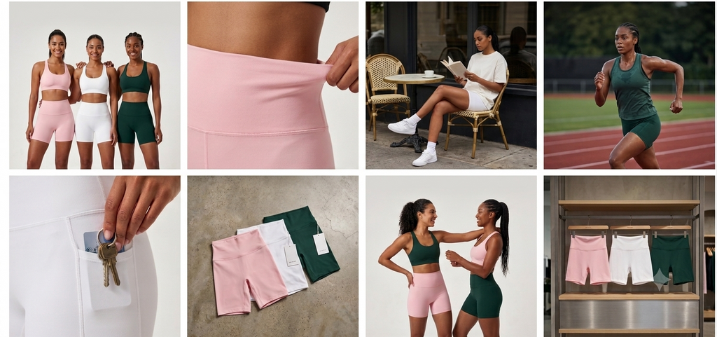 Shorts Fitness Cintura Alta — Efeito Lifting e Modelagem Slim