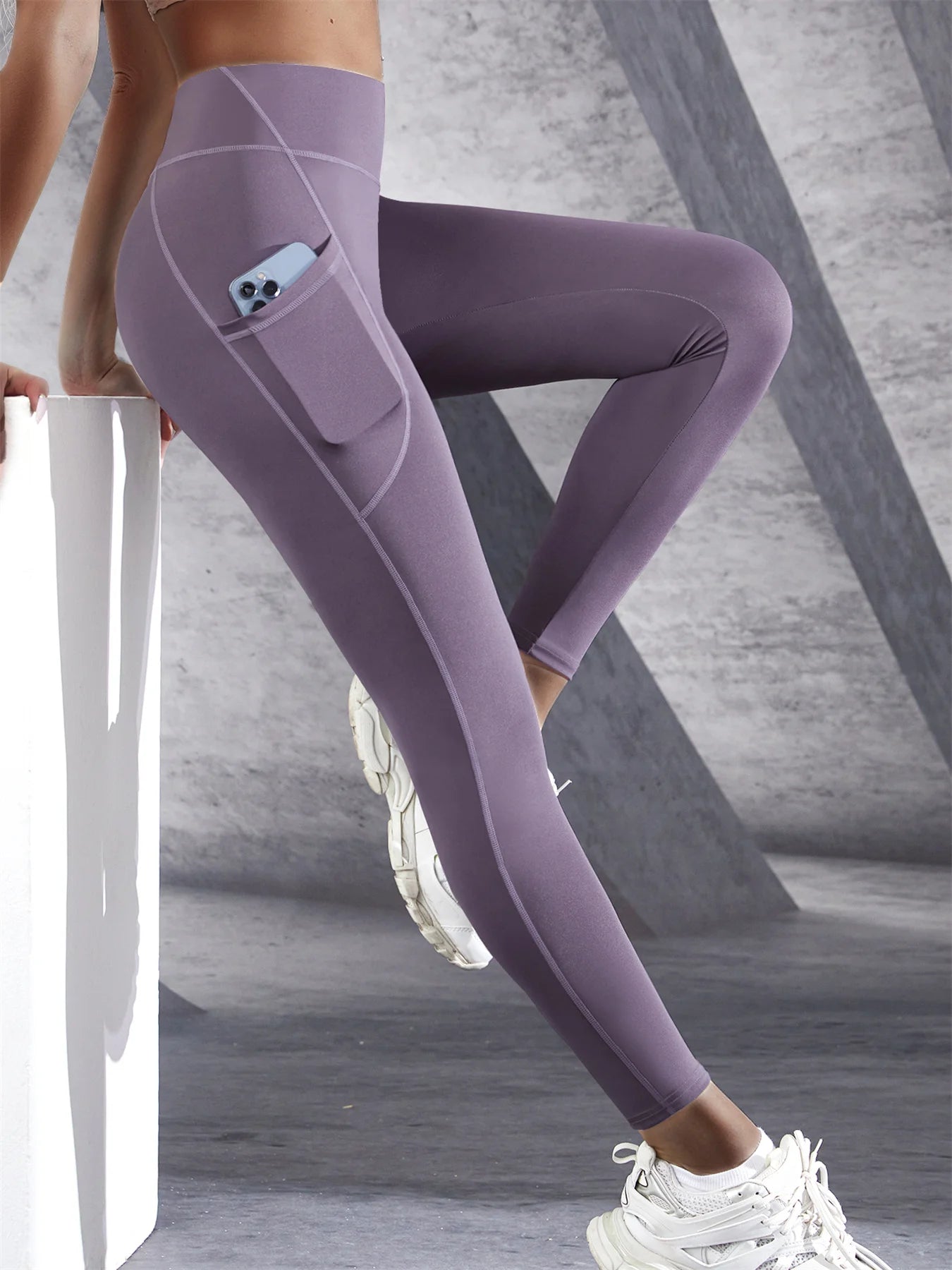 Legging Cintura Alta com Bolsos Push Up