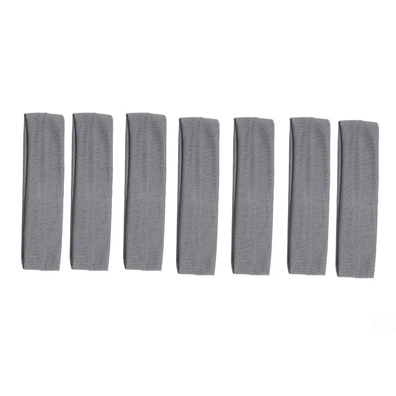 Kit 7 Faixas de Cabelo Esportivas Coloridas
