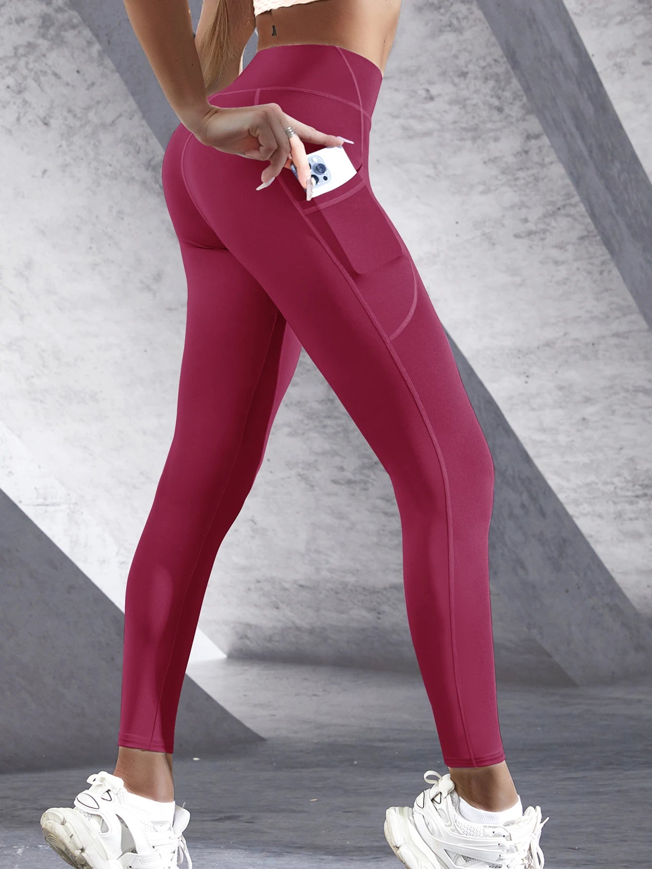 Legging Cintura Alta com Bolsos Push Up