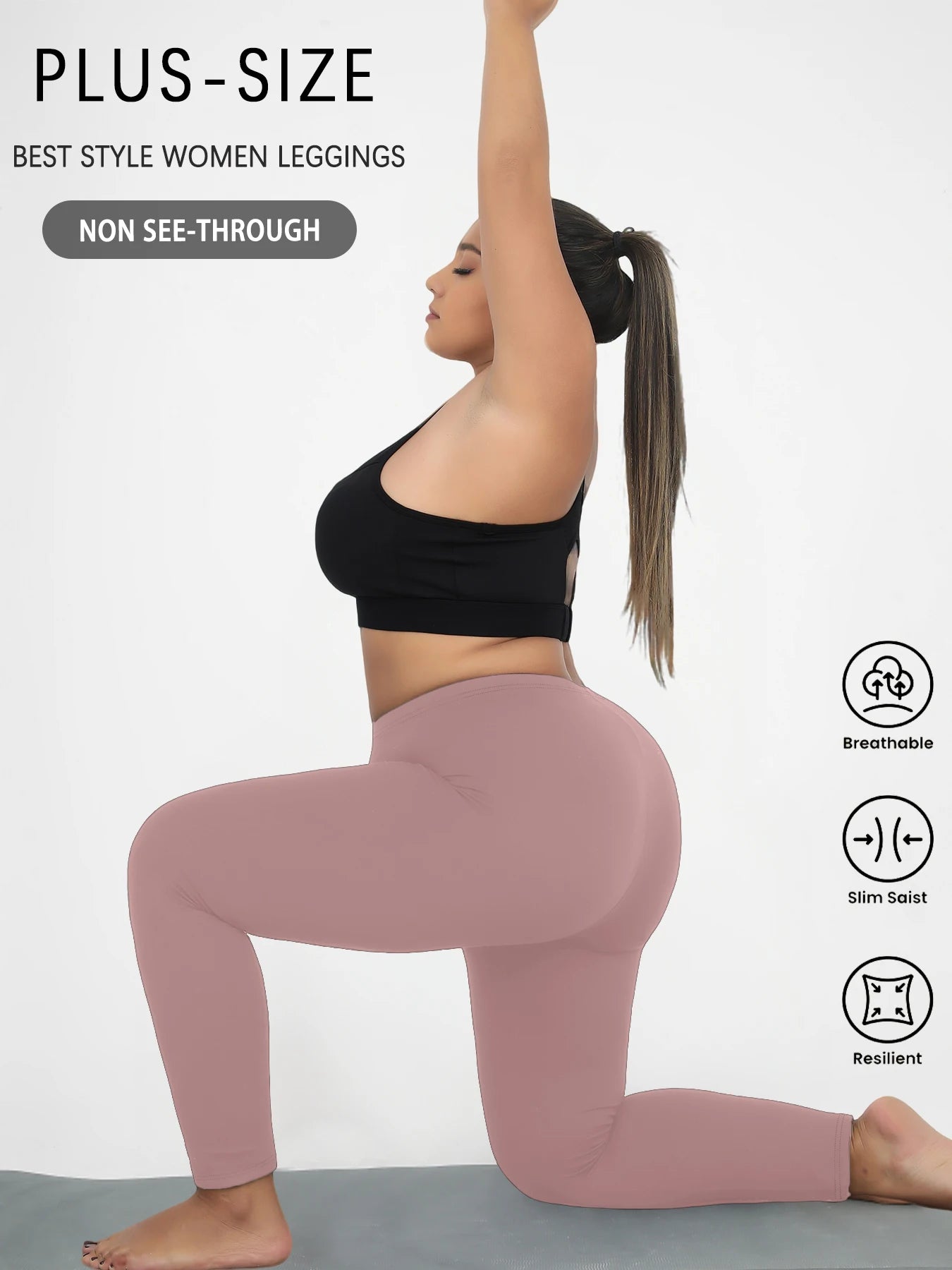 Legging Plus Size Super Soft — Sem Transparência e Alta Durabilidade