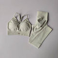 Conjunto Fitness Seamless Cintura Alta — Top + Legging Push Up