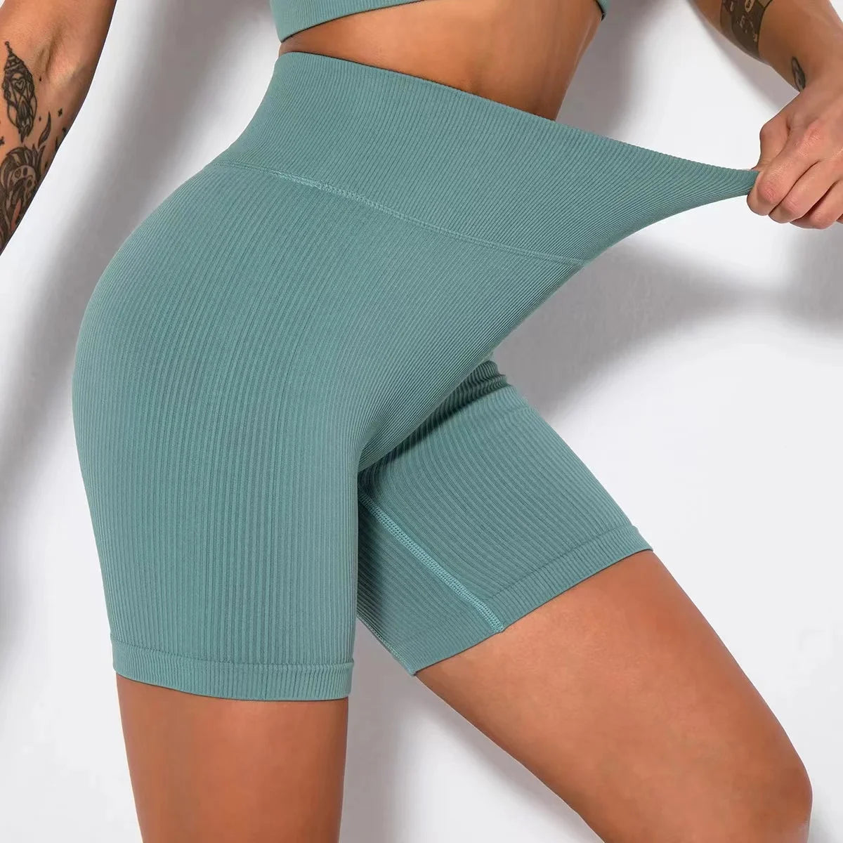 Shorts Esportivo Seamless Cintura Alta Push Up