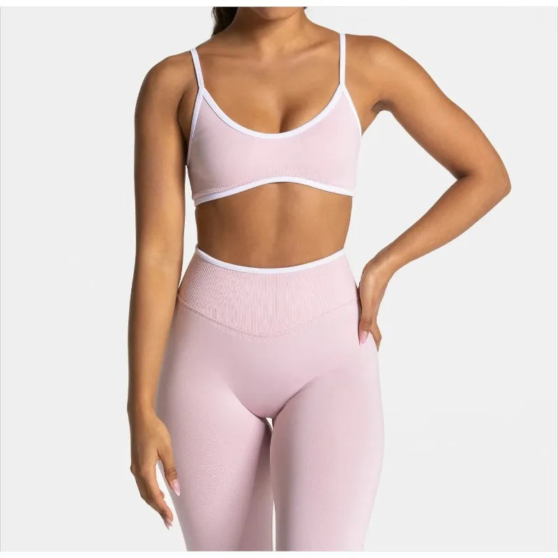 Top Fitness Alça Fina Knit com Bojo — Costas Abertas e Toque Suave