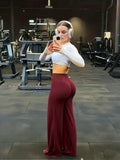Calça Wide Leg Cintura Alta Tummy Control — Modela, Levanta e Impressiona