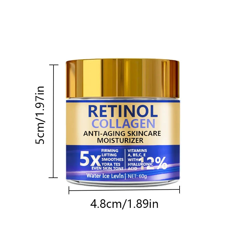 Creme Facial Retinol & Colágeno Antissinais 60g