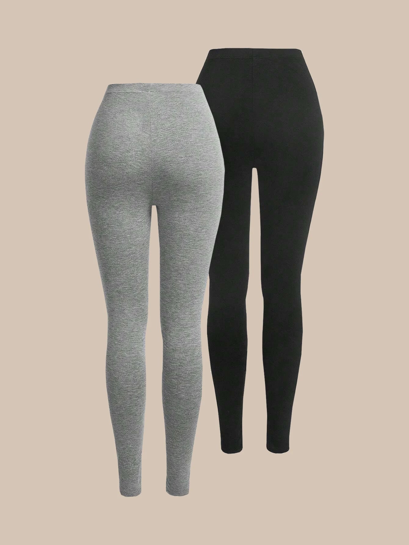 Kit 2 Leggings Cintura Alta — Modela, Sustenta e Não Marca