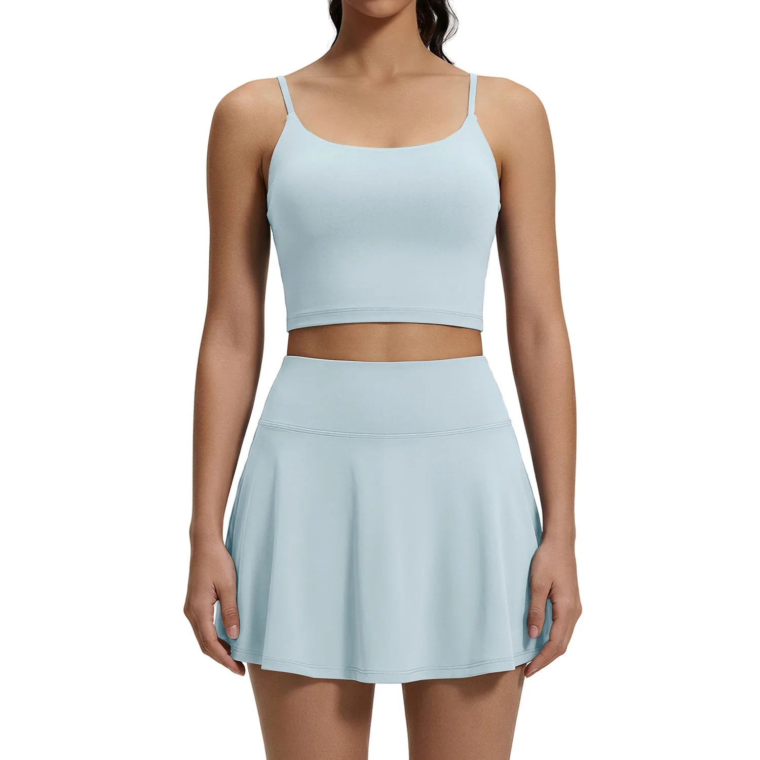 Conjunto Fitness Camisole com Bojo — Costas Sensuais e Segunda Pele