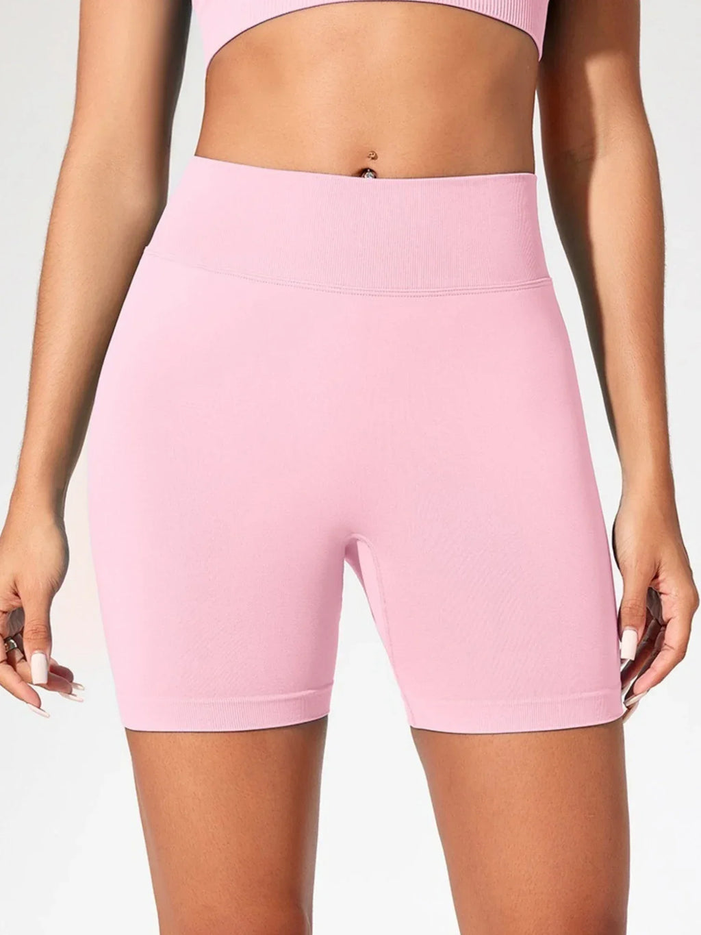Shorts Yoga Cintura Alta Seamless