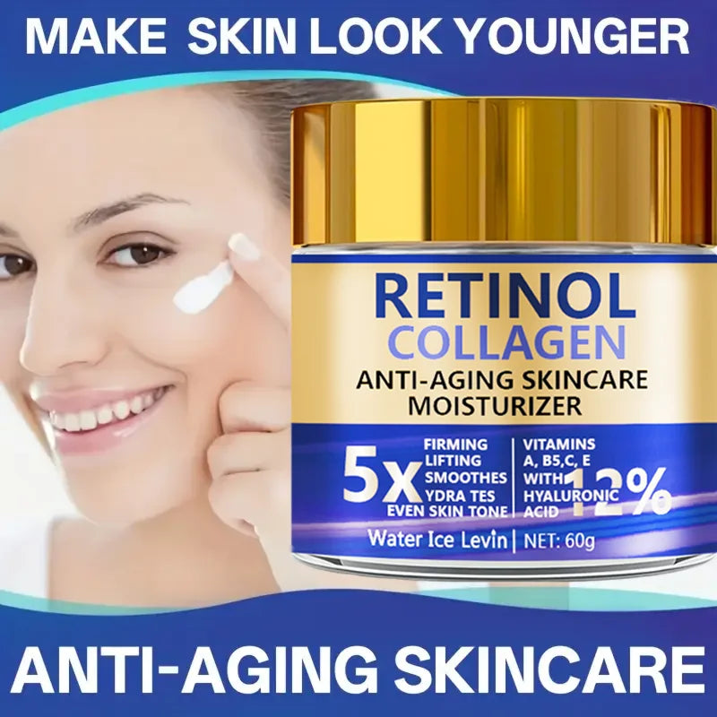 Creme Facial Retinol & Colágeno Antissinais 60g