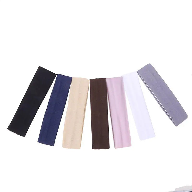 Kit 7 Faixas de Cabelo Esportivas Coloridas