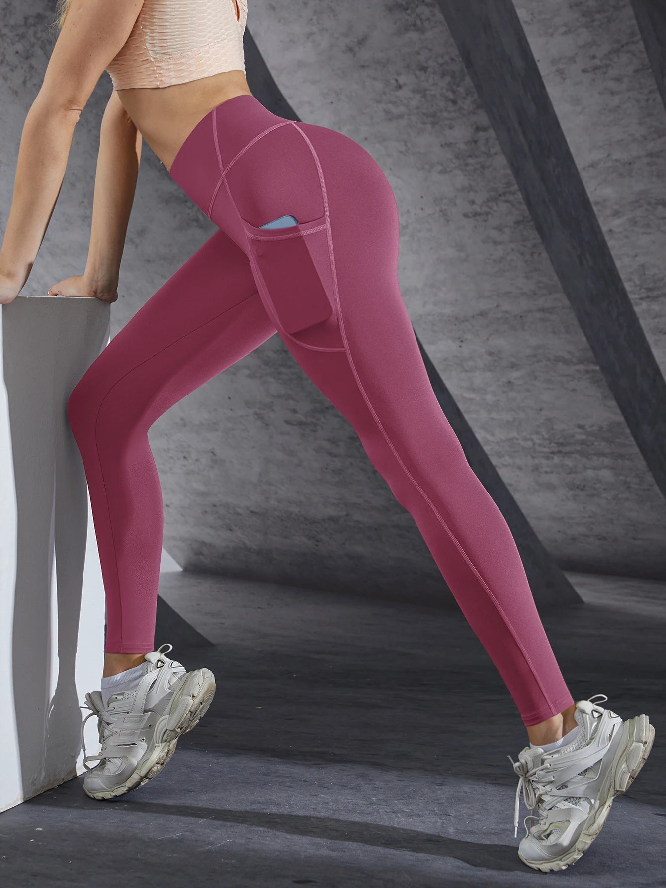 Legging Cintura Alta com Bolsos Push Up