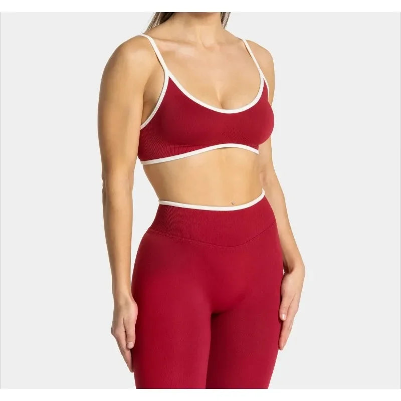 Top Fitness Alça Fina Knit com Bojo — Costas Abertas e Toque Suave