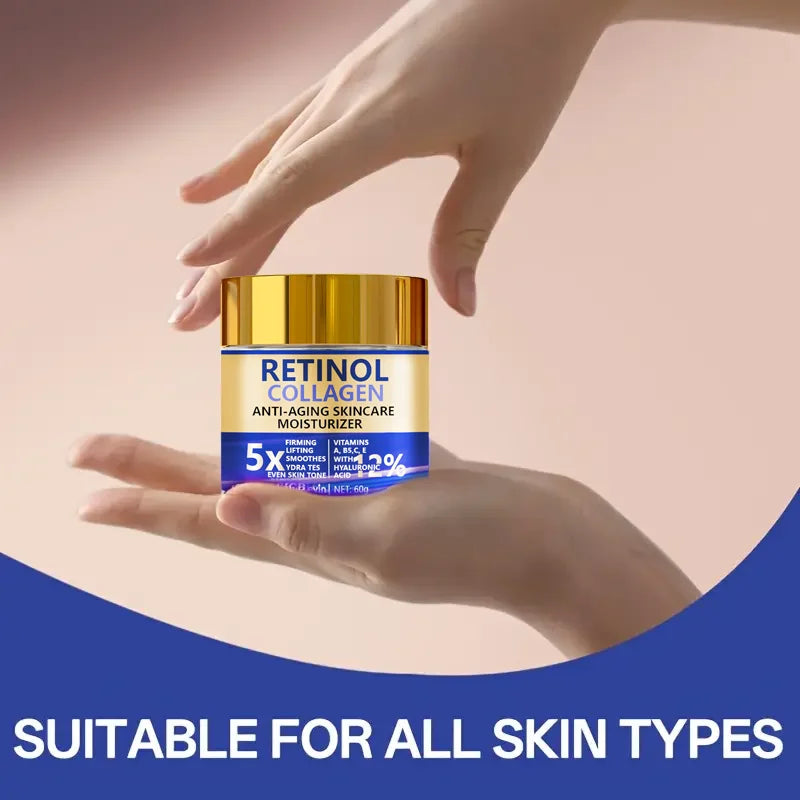 Creme Facial Retinol & Colágeno Antissinais 60g