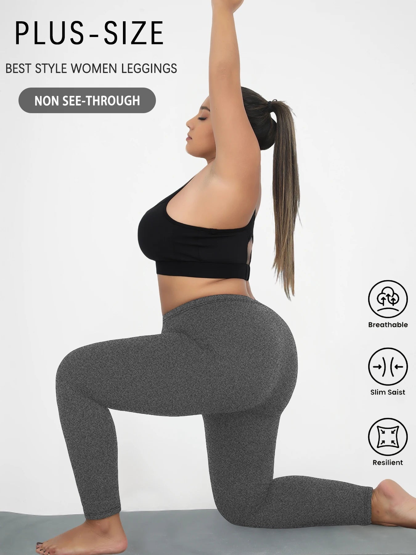 Legging Plus Size Super Soft — Sem Transparência e Alta Durabilidade