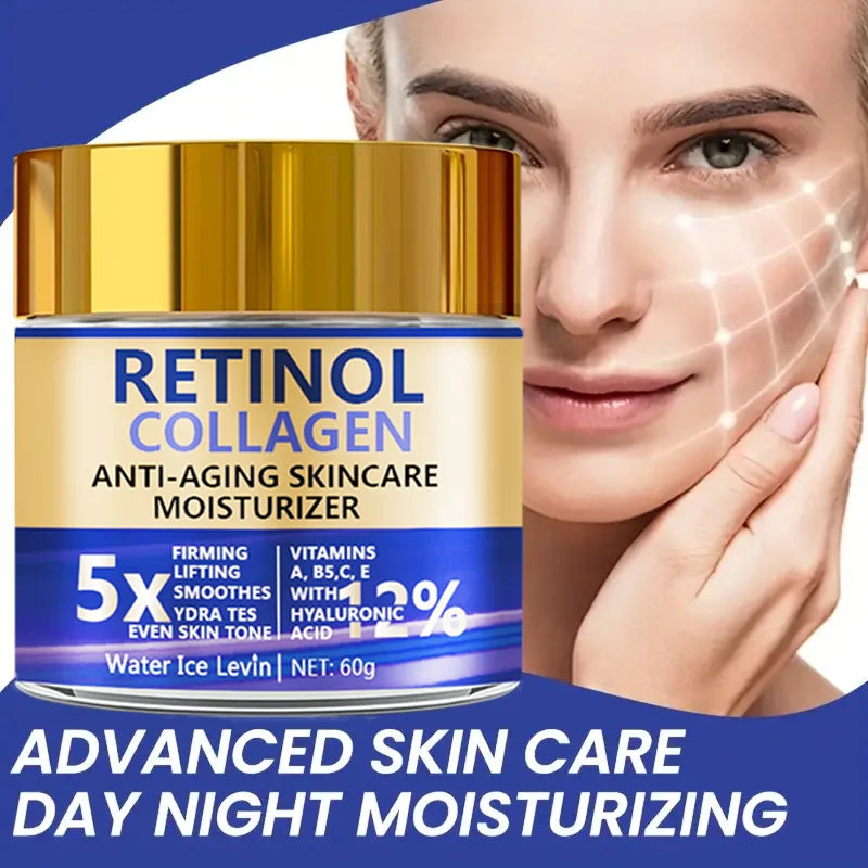 Creme Facial Retinol & Colágeno Antissinais 60g