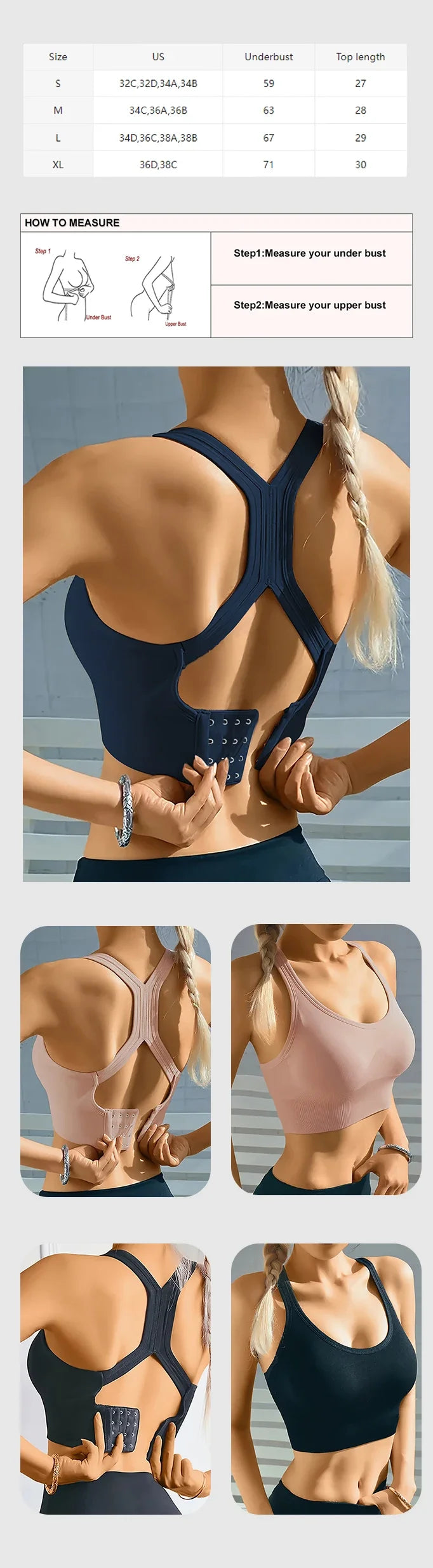 Top Esportivo Seamless Push Up com Bojo