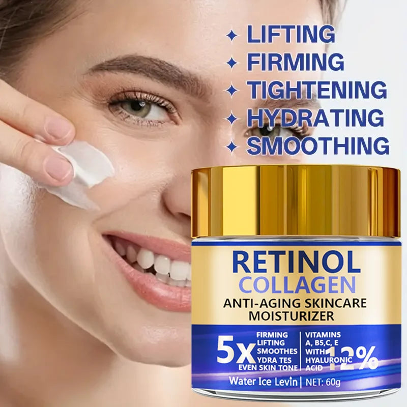 Creme Facial Retinol & Colágeno Antissinais 60g