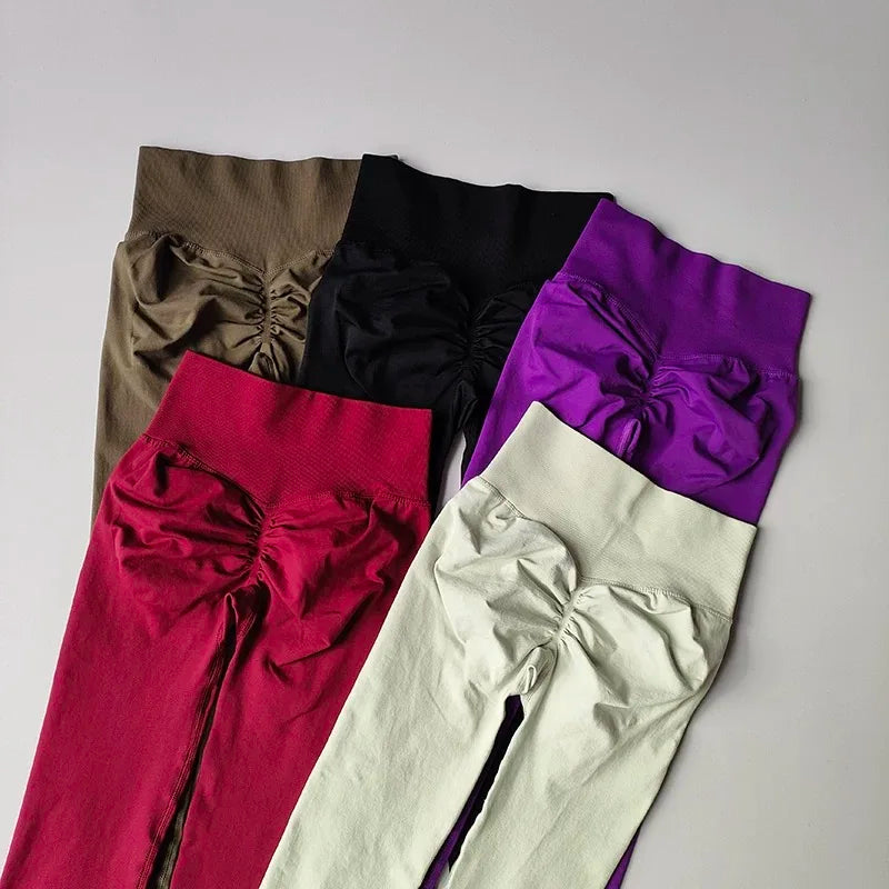 Conjunto Fitness Seamless Cintura Alta — Top + Legging Push Up