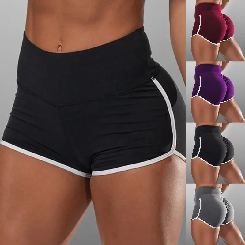 Shorts Fitness Cintura Alta Corrida — Efeito Push Up e Leveza Total