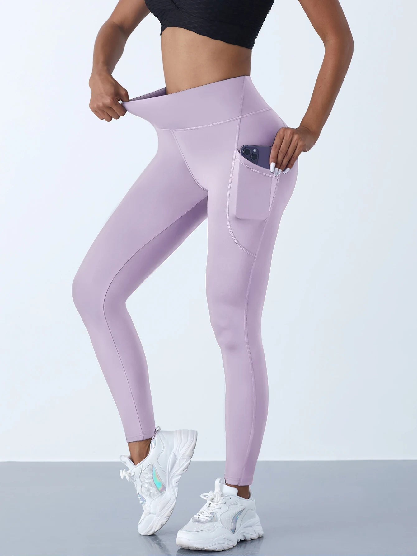Legging Cintura Alta com Bolsos Push Up