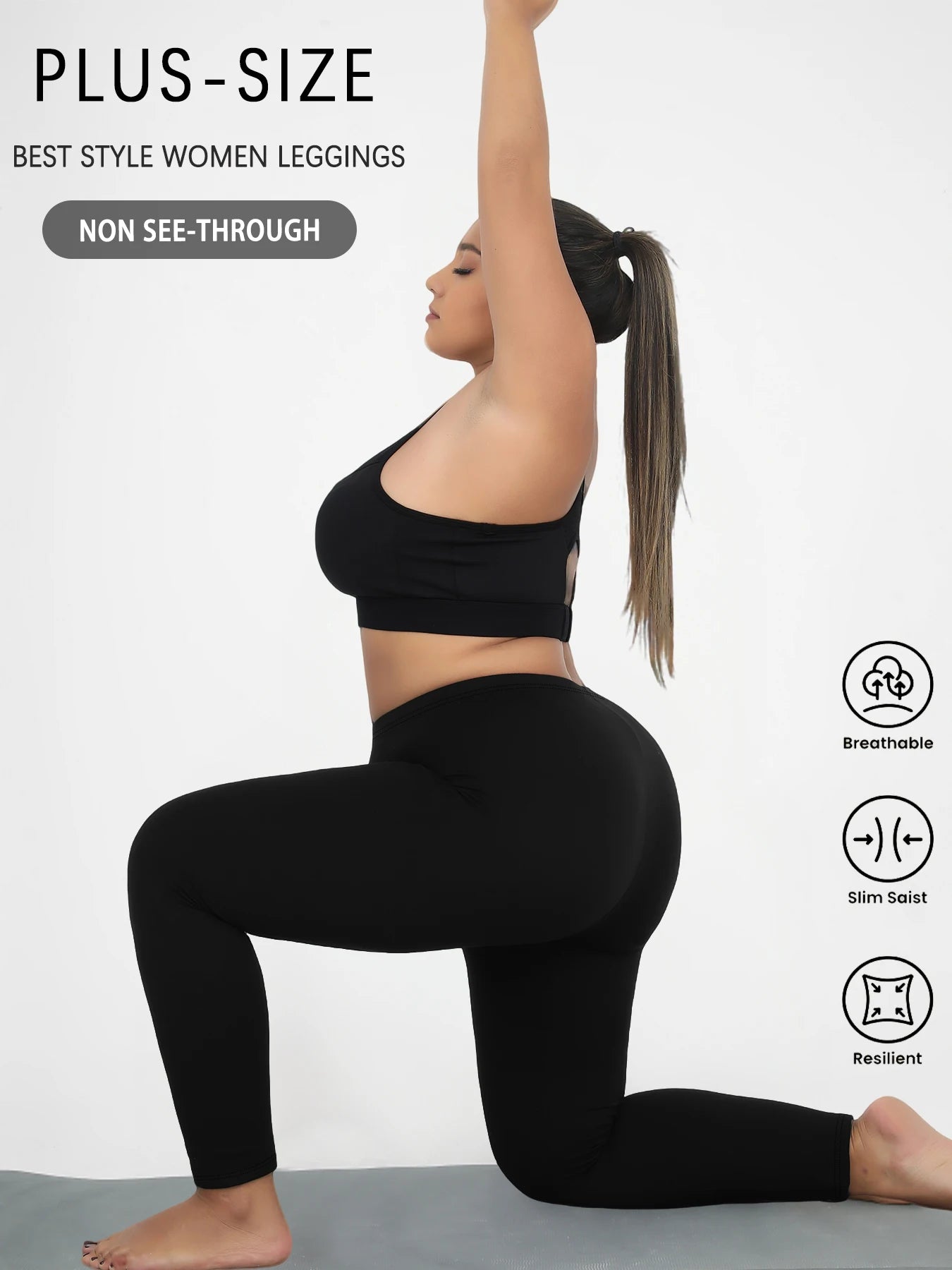 Legging Plus Size Super Soft — Sem Transparência e Alta Durabilidade