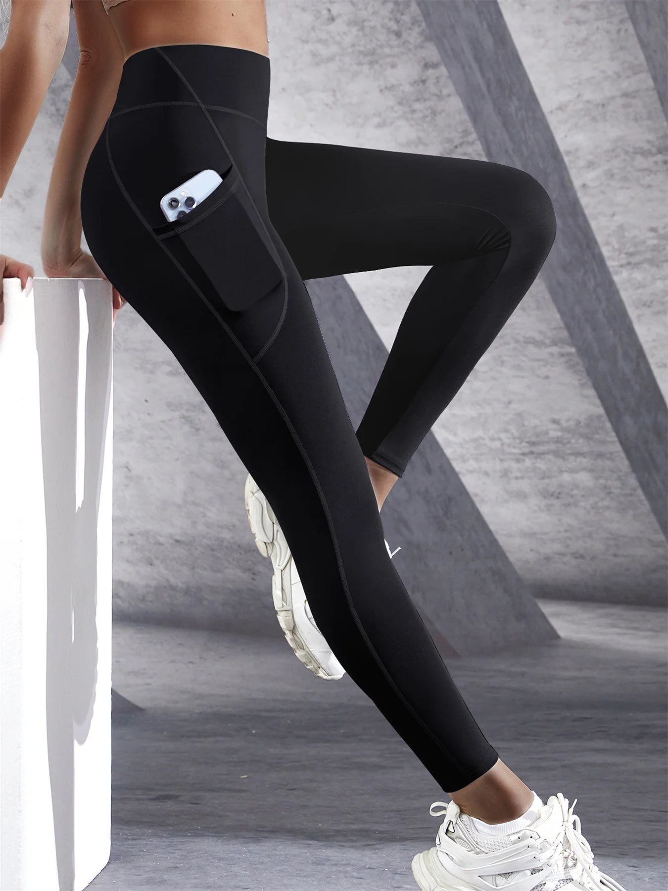 Legging Cintura Alta com Bolsos Push Up