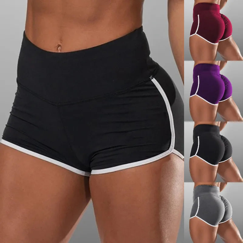 Shorts Fitness Cintura Alta Corrida — Efeito Push Up e Leveza Total