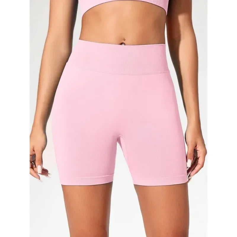 Shorts Yoga Cintura Alta Seamless