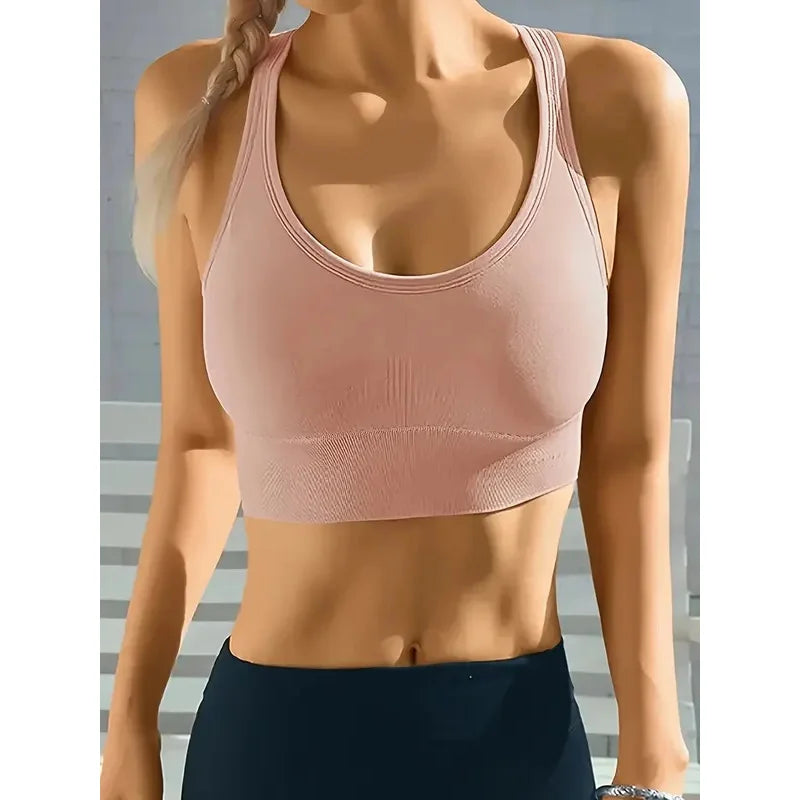 Top Esportivo Seamless Push Up com Bojo