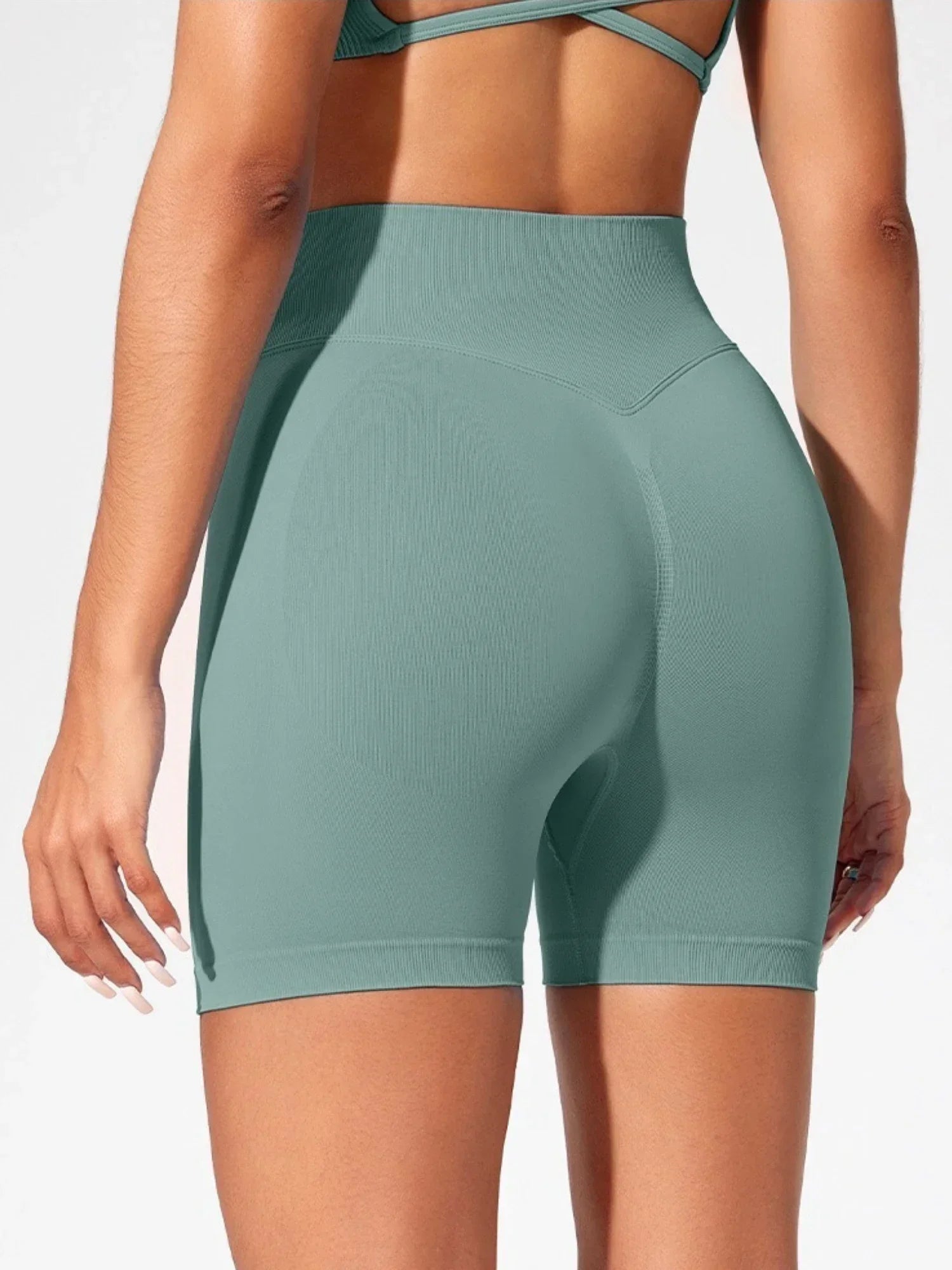Shorts Yoga Cintura Alta Seamless