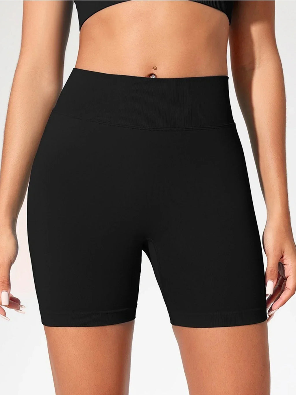 Shorts Yoga Cintura Alta Seamless
