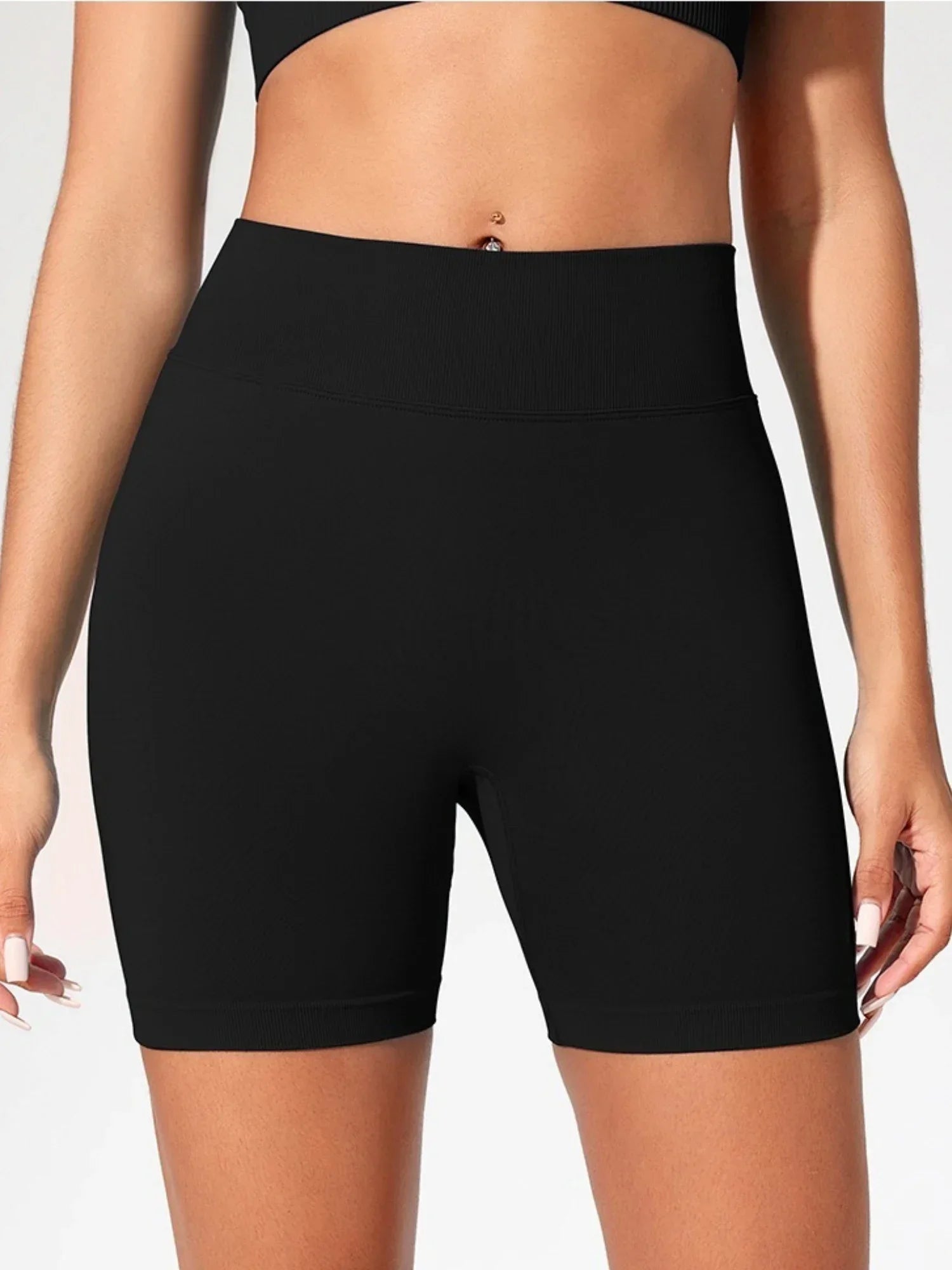 Shorts Yoga Cintura Alta Seamless