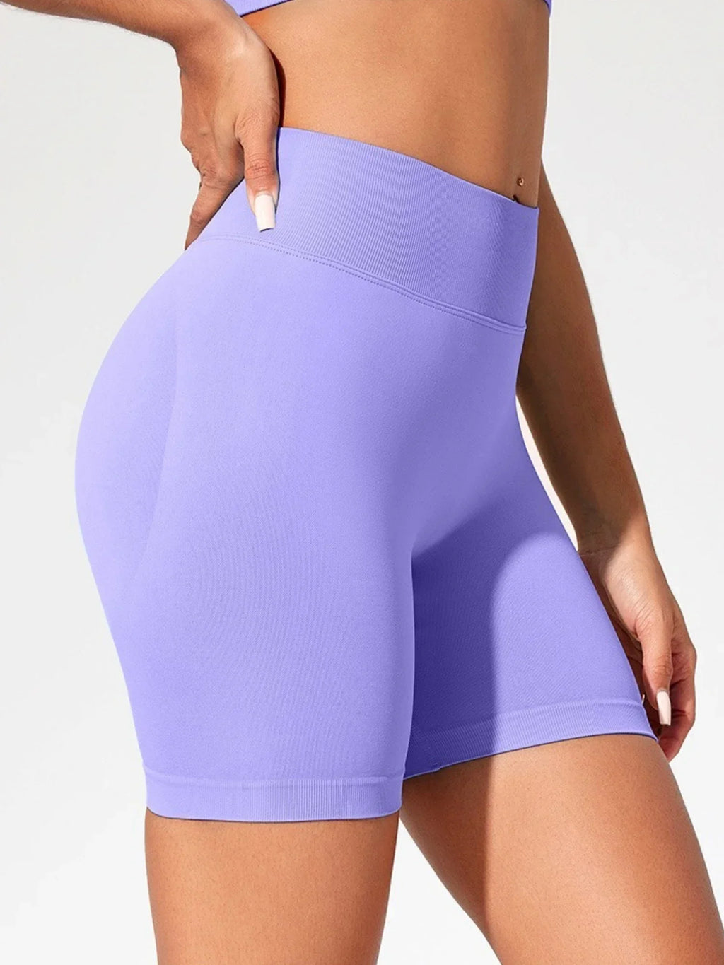 Shorts Yoga Cintura Alta Seamless