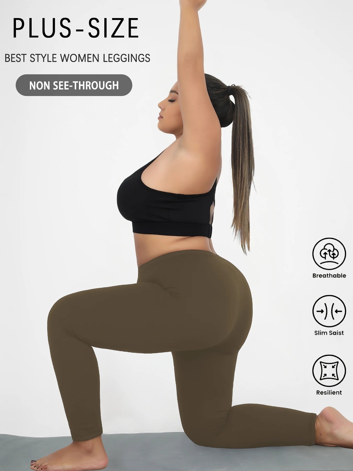 Legging Plus Size Super Soft — Sem Transparência e Alta Durabilidade
