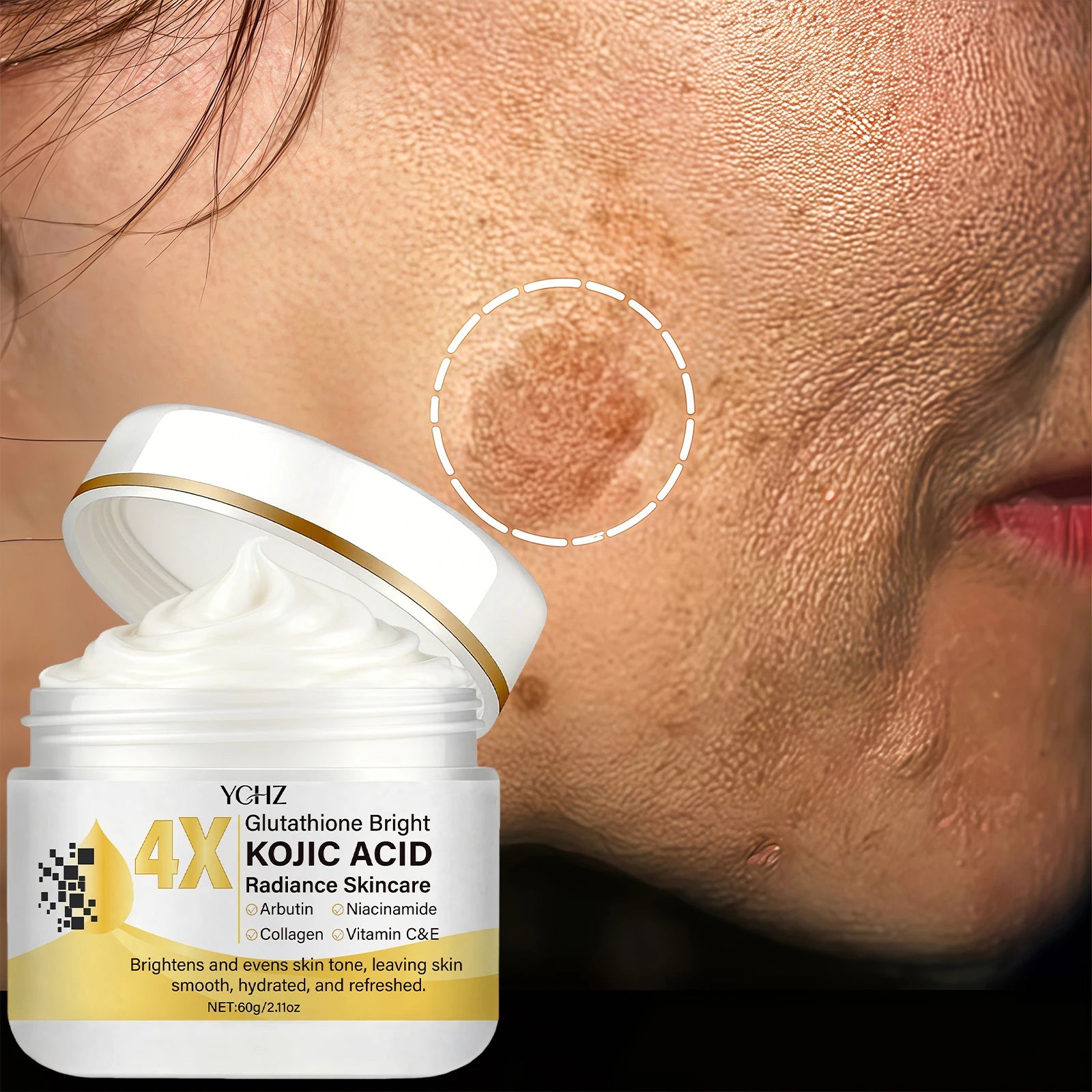 Creme Clareador Facial Ácido Kójico 60g