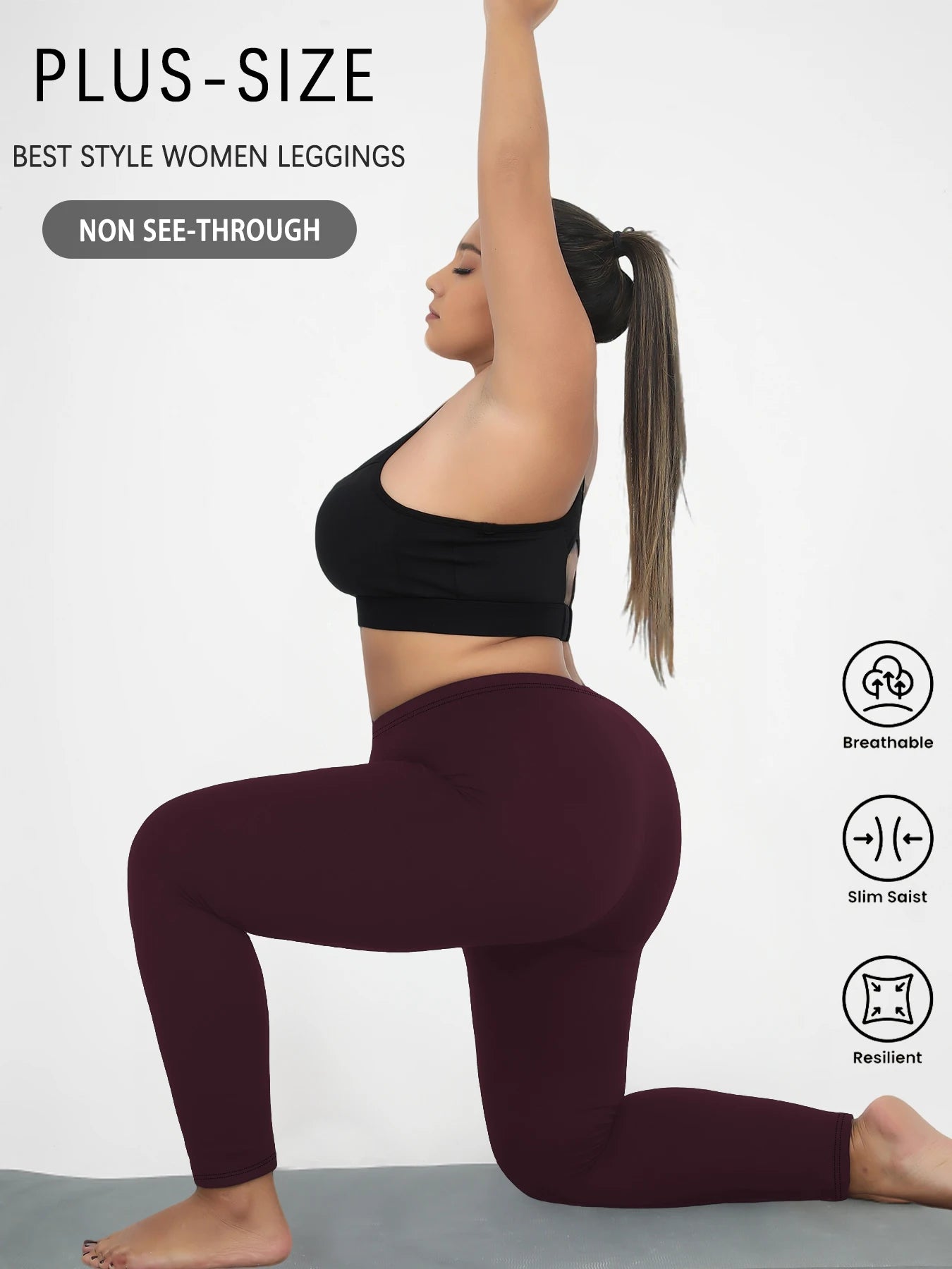 Legging Plus Size Super Soft — Sem Transparência e Alta Durabilidade